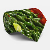 Stropdas, hete Chilies, Chili Peppers Stropdas (Opgerold)