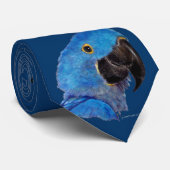 Stropdas - Hyacinth Macaw (Opgerold)