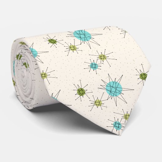 Stropdas Iconic Atomic Starbursts (Opgerold)