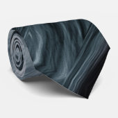 Stropdas in de schaduw van Blauw met Abstract Patr (Opgerold)