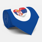 Stropdas in de stijl van Servische nationale symbo (Opgerold)