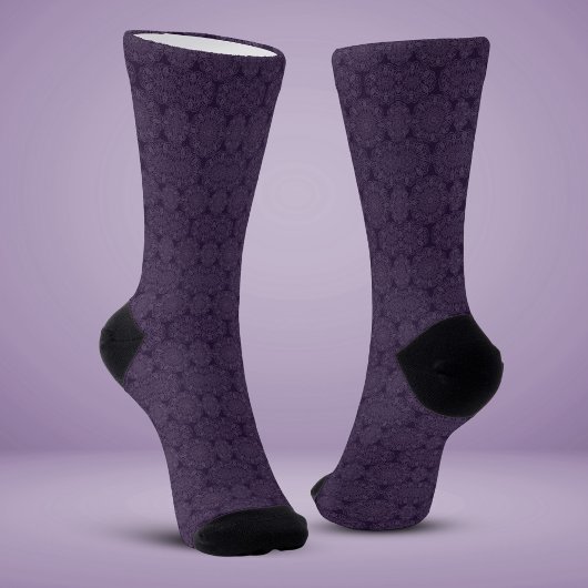 Stropdas-in-purpurapatroon-refractie Sokken