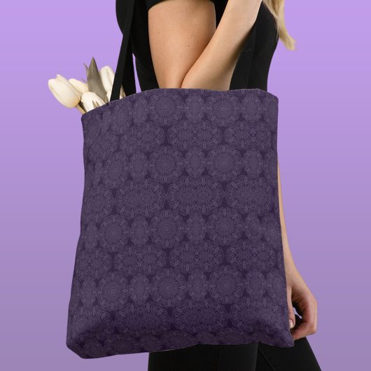 Stropdas-in-purpurapatroon-refractie Tote Bag