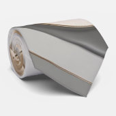 Stropdas in stijlvolle abstracte graphics (Opgerold)