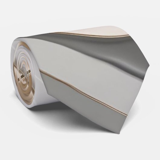 Stropdas in stijlvolle abstracte graphics (Opgerold)