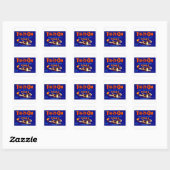 Stropdas-it-on peren vierkante sticker (Vel)