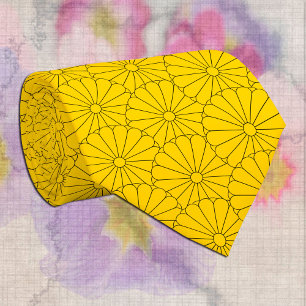 Stropdas Japanse zeehondenbloem/Sun Pattern