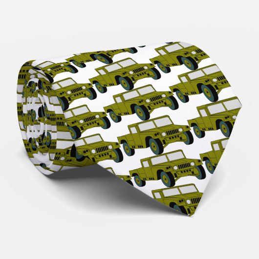 Stropdas Jeep Patroon (Opgerold)