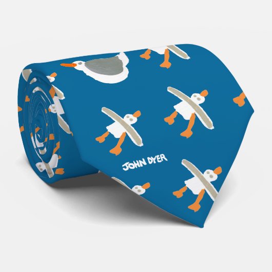 Stropdas: John Dyer Crazy Seagull Stropdas (Opgerold)