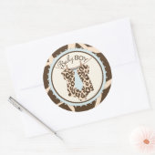 Stropdas Jumper Dier Print Baby shower Label (Envelop)