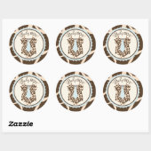 Stropdas Jumper Dier Print Baby shower Label (Vel)