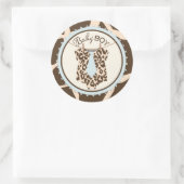 Stropdas Jumper Dier Print Baby shower Label (Tas)