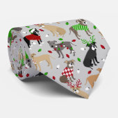 Stropdas kerstbal honden (Opgerold)