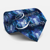 Stropdas kerstblauwe doos Mannen (Opgerold)