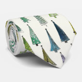 stropdas kerstbomen (Opgerold)