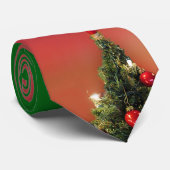 Stropdas kerstboomtop - rood (Opgerold)