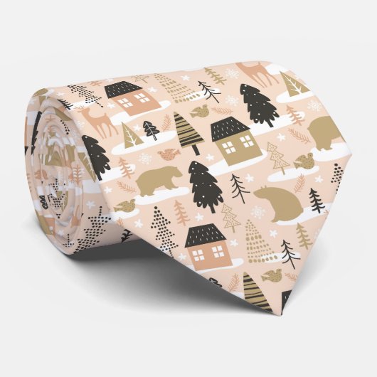 Stropdas kerstbos (Opgerold)