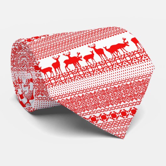 Stropdas kerstrode kernen (Opgerold)