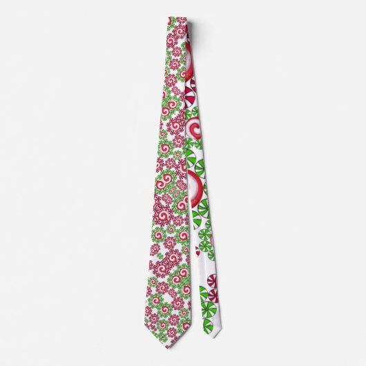 Stropdas kerstvirospatroon Snoep (Voorkant)