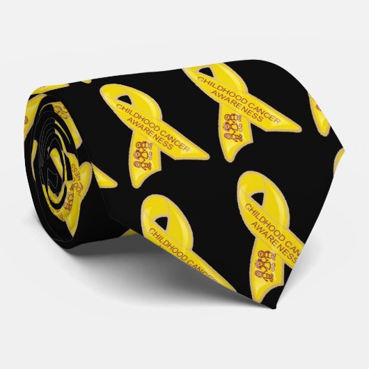 Stropdas kinderkanker (Opgerold)