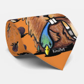 Stropdas KiniArt Beaver II (Opgerold)