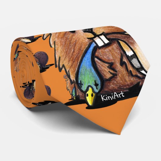 Stropdas KiniArt Beaver II (Opgerold)