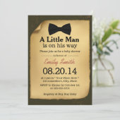  Stropdas Kleine Man Babyschoenen Kaart (Staand voorkant)