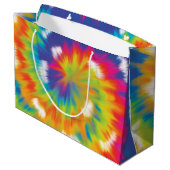 Stropdas-kleurig regenboogpatroon, Trendy Matching Groot Cadeauzakje (Achterkant Gekanteld)