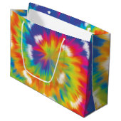 Stropdas-kleurig regenboogpatroon, Trendy Matching Groot Cadeauzakje (Voorkant Gekanteld)