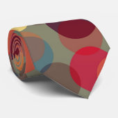 Stropdas kleurrijke Stippen (Opgerold)