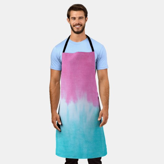 Stropdas-kleurstof Abstract: katoenweefselontwerp. Schort (Gedragen)