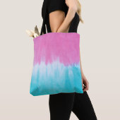 Stropdas-kleurstof Abstract: katoenweefselontwerp. Tote Bag (Dichtbij)