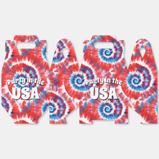 Stropdas-kleurstof Bedankdoosjes (Ongevouwen)