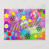 Stropdas-kleurstof bedankt kaart (Voorkant)