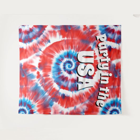 Stropdas-kleurstof foto achtergrond wandkleed (Voorkant (horizontaal))