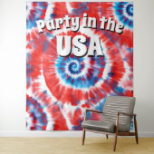 Stropdas-kleurstof foto achtergrond wandkleed (In situ)