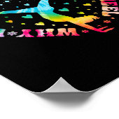 Stropdas-kleurstof Hart Cartwheel Gymnastiek Cheer Poster (Hoek)