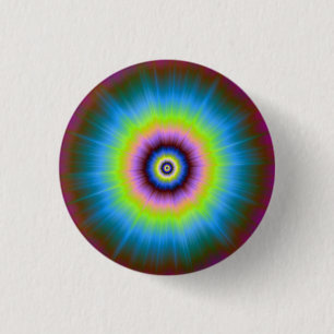 Stropdas-kleurstof in blauwe roze gele Button