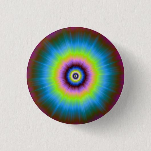 Stropdas-kleurstof in blauwe roze gele Button (Voorkant)