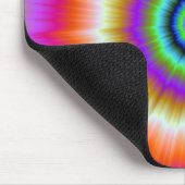 Stropdas-kleurstof in Violet Red en Green Mousepad Muismat (Hoek)