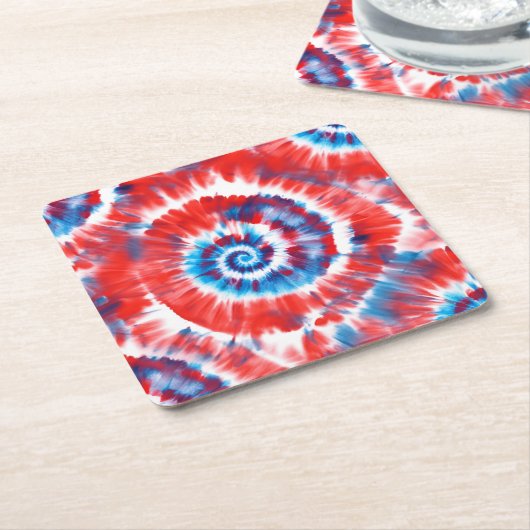 Stropdas-kleurstof Kartonnen Onderzetters (Schuin)