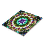 Stropdas-kleurstof keramische Tegel Tegeltje (Zijkant)