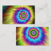Stropdas-kleurstof Kleurexplosie-Visitekaartje Visitekaartje (Voorkant / Achterkant)