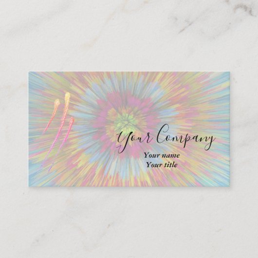 Stropdas-kleurstof Laatste Visitekaartje (Voorkant)