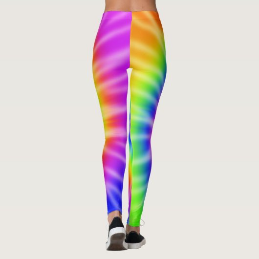 Stropdas-kleurstof Leggings (Achterkant)