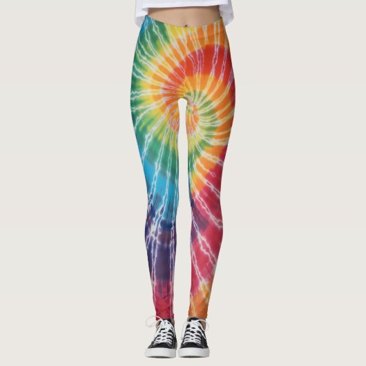 stropdas-kleurstof leggins leggings (Voorkant)
