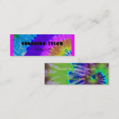 stropdas-kleurstof mini visitekaartje (Voorkant / Achterkant)