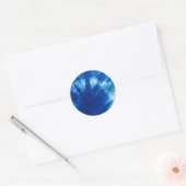 Stropdas-kleurstof ontwerp ronde sticker (Envelop)