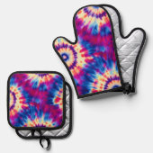 Stropdas-kleurstof Ovenwant & Pannenlap Set (Voorkant / Achterkant)