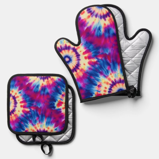 Stropdas-kleurstof Ovenwant & Pannenlap Set (Voorkant / Achterkant)